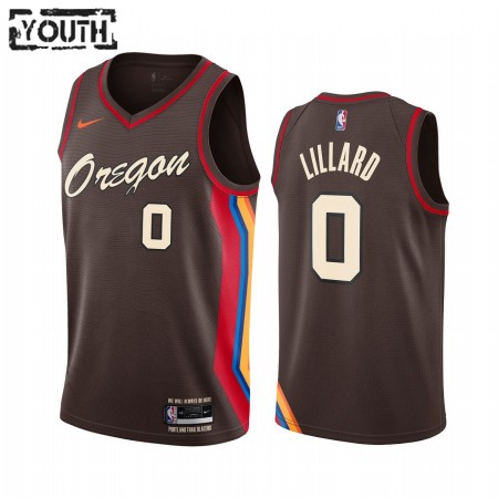 Kinder NBA Portland Trail Blazers Trikot Damian Lillard 0 2020-21 City Edition Swingman